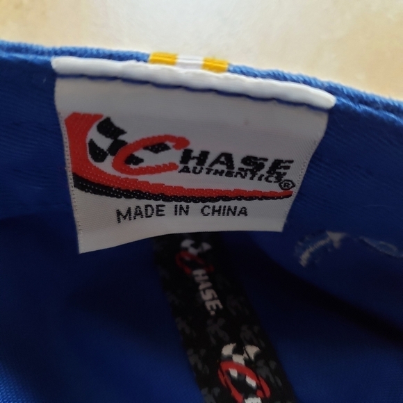 Nascar Kenny Irwin Racing Hat Cap 97 Adjustable 100% Cotton Blue White Gold EUC - Picture 3 of 10